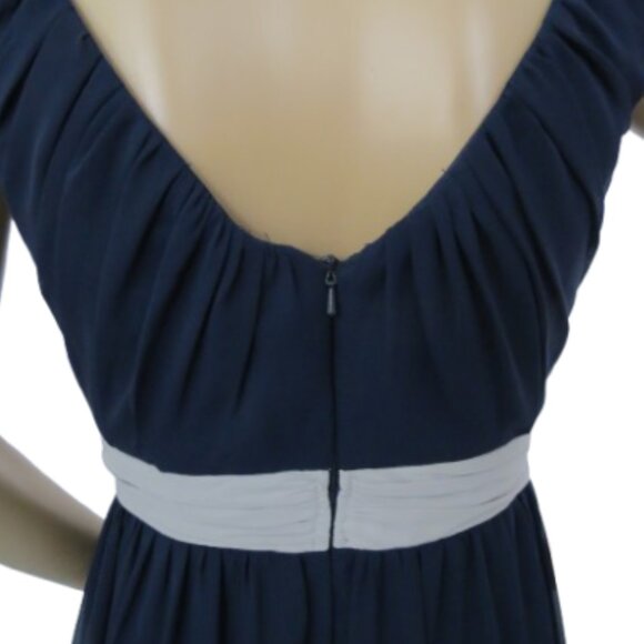 Bari Jay Navy Blue Floor Length Gown - Picture 8 of 10